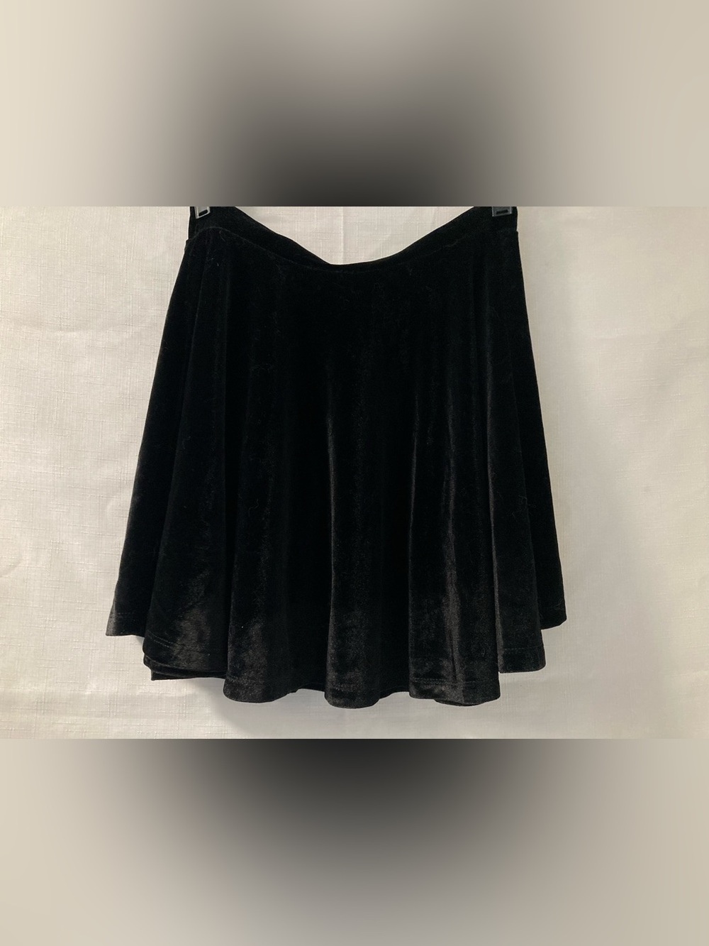 Black Velvet Skater Circle Skirt Flared A-Line Women’s Medium
